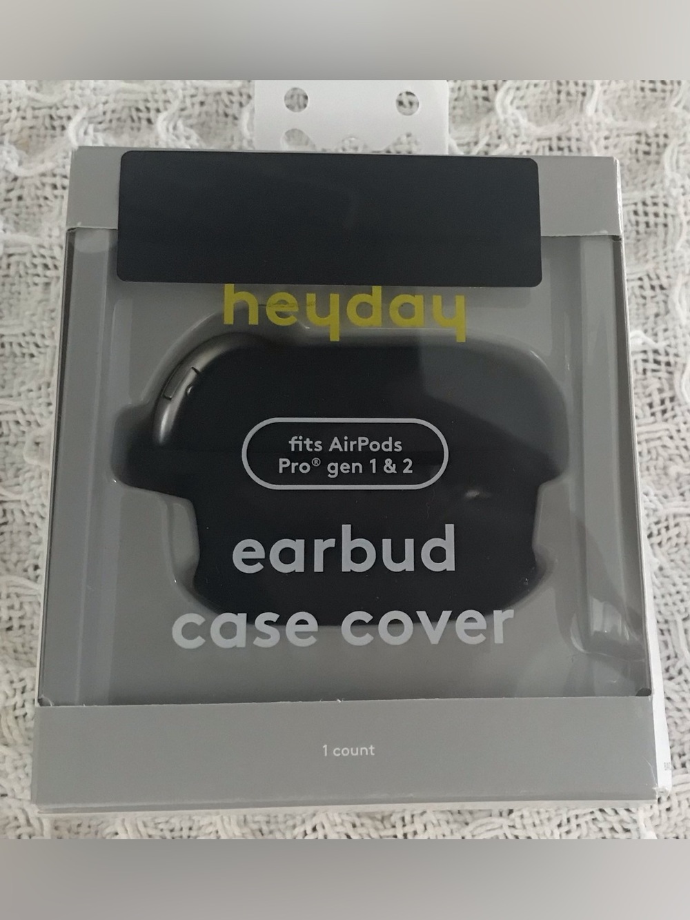 Heyday Earbud Case Cover Gen 1 & 2 Earbud Case Bag Charm | Black